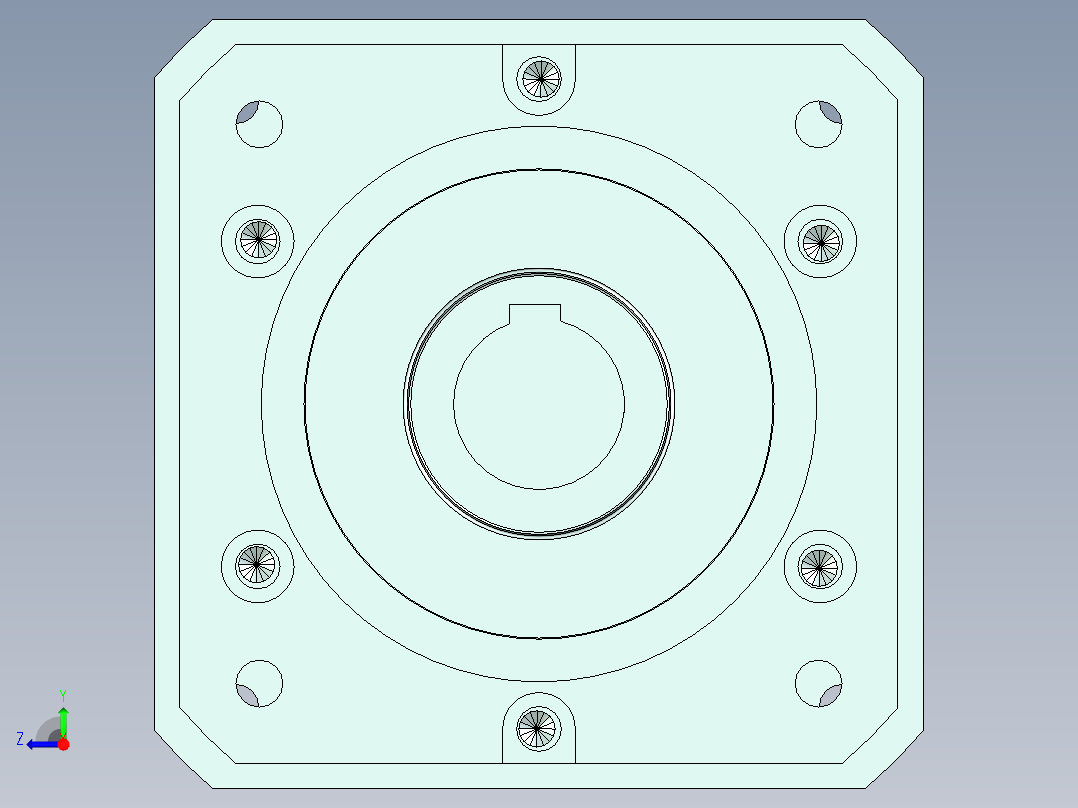 直齿孔PLF160-L1-LC 35-114.3-200-M12.stp右视图