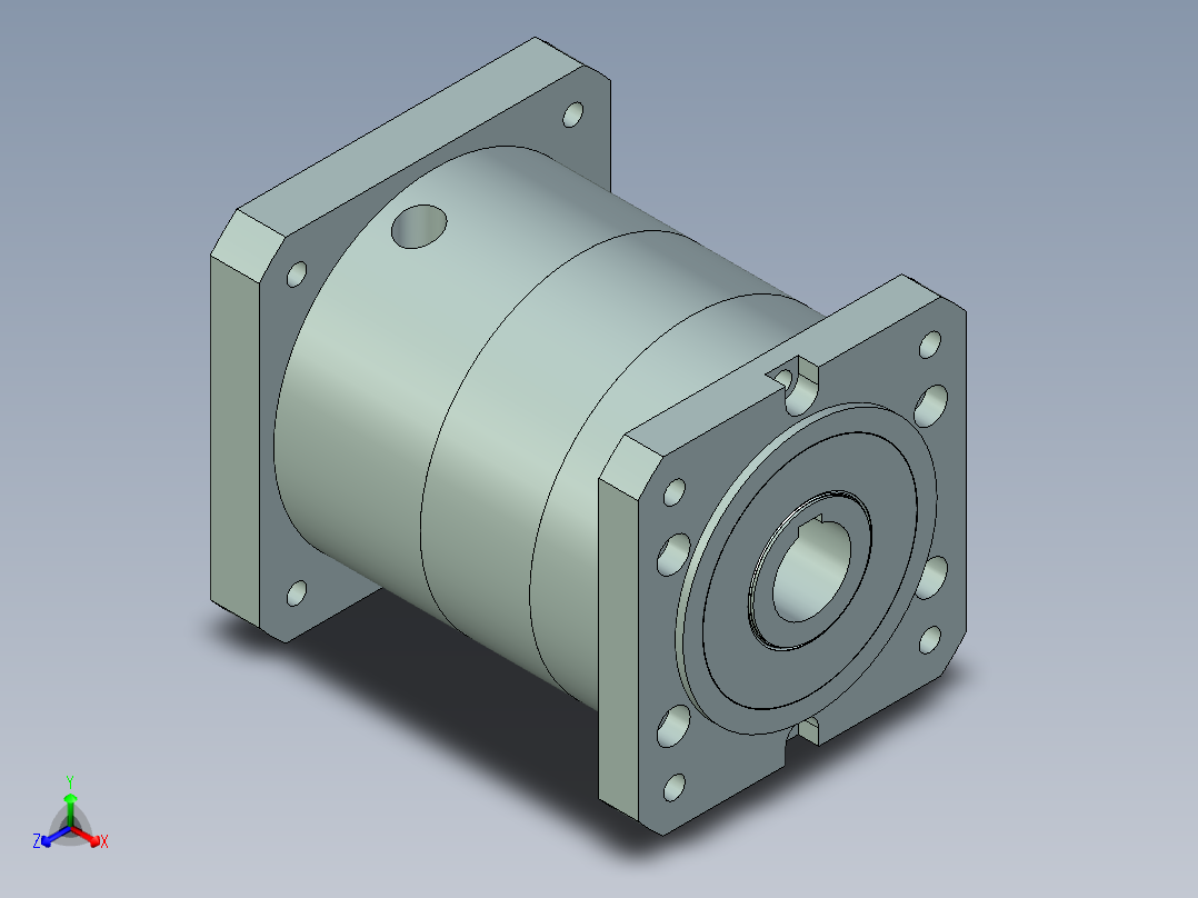 直齿孔PLF160-L1-LC 35-114.3-200-M12.stp正等轴测图