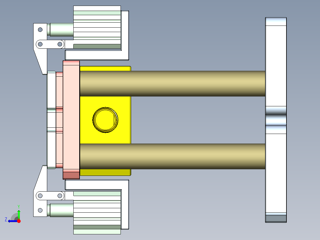 X1-笔记本CNC工装夹具三维模型CNC2-0313右视图