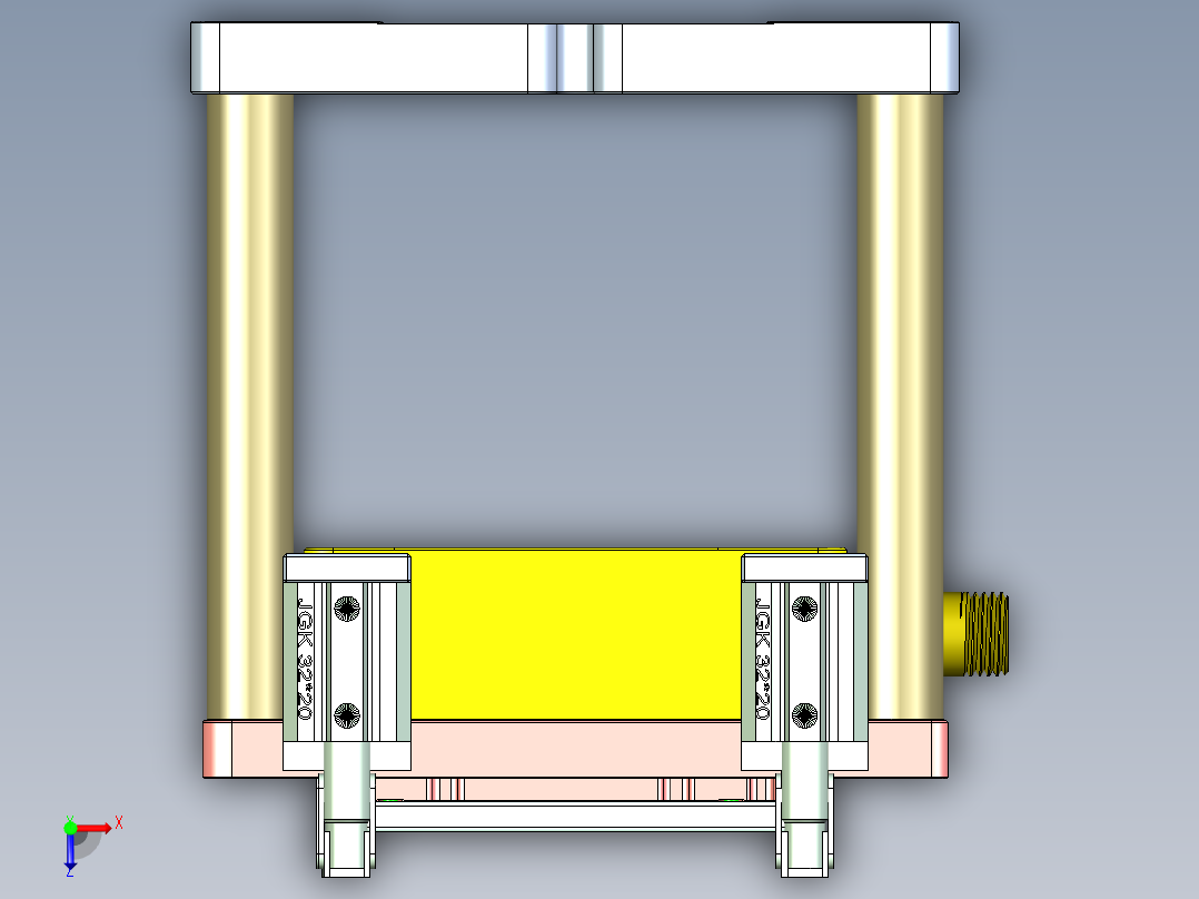 X1-笔记本CNC工装夹具三维模型CNC2-0313俯视图