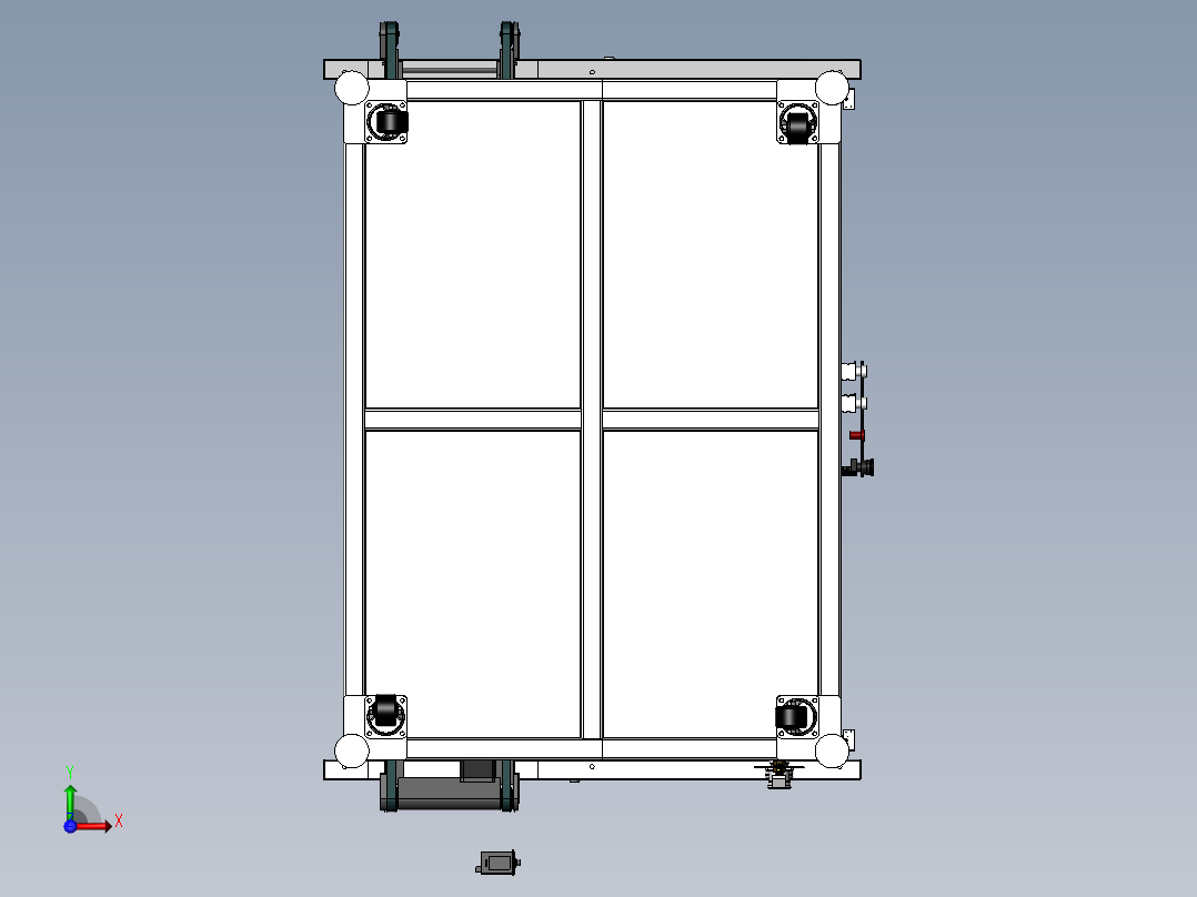 同轴线收料机sw20可编辑前视图