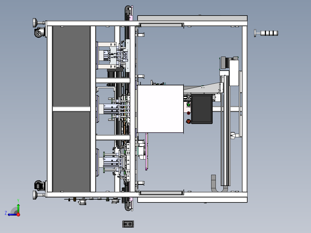 同轴线收料机sw20可编辑右视图