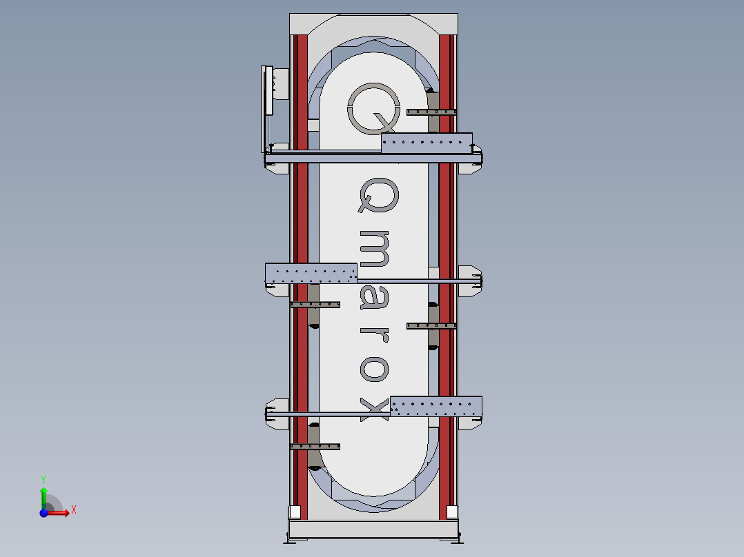 垂直循环升降机sw17前视图