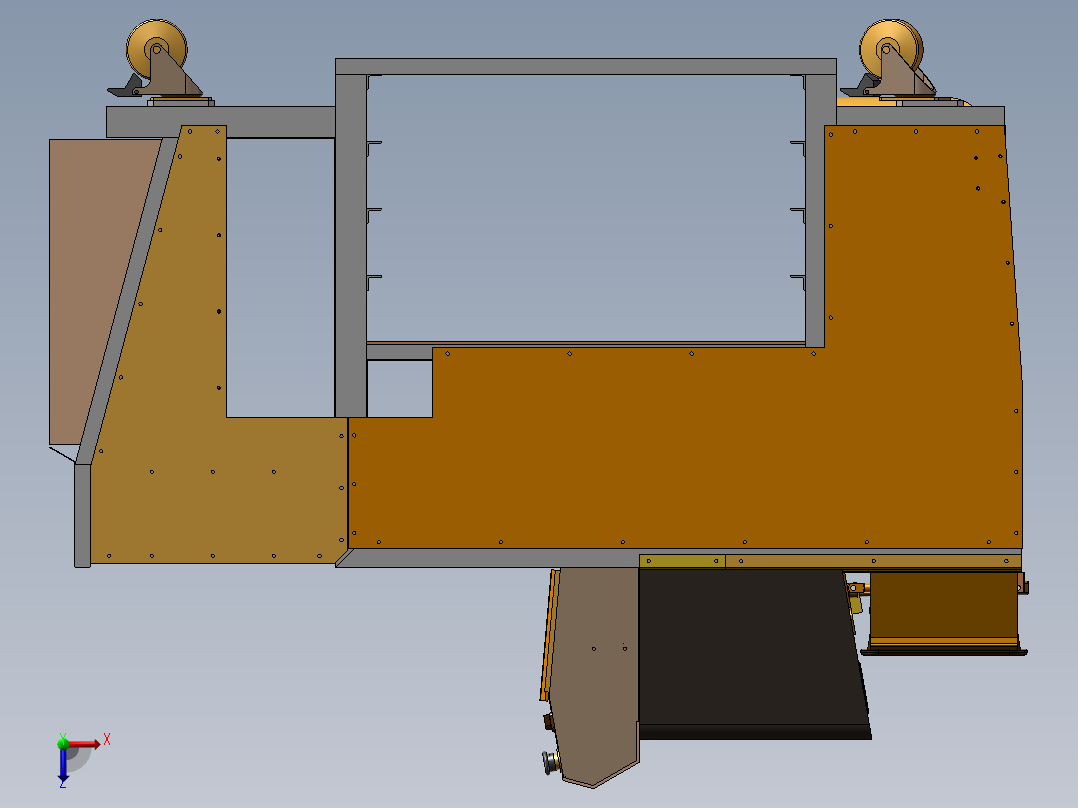 所需模型俯视图