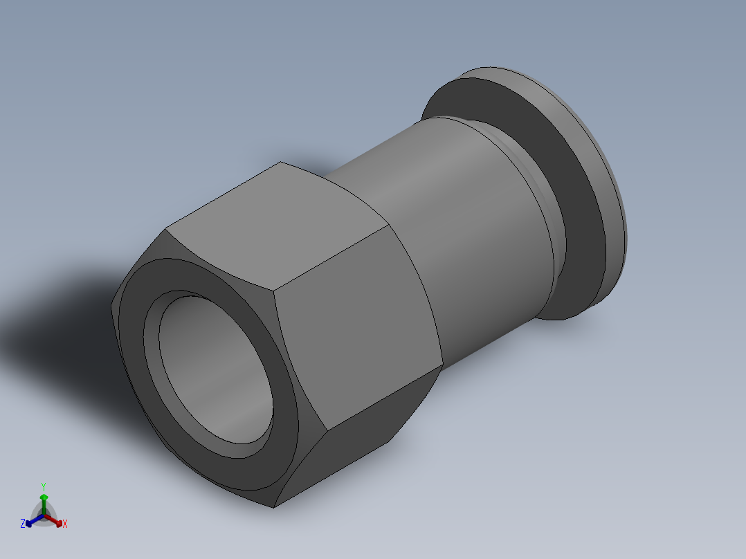 气动元件APCF6_01正等轴测图