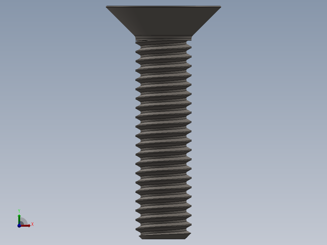 Screw_ISO_10642_M6x25_A2.SLDPRT前视图