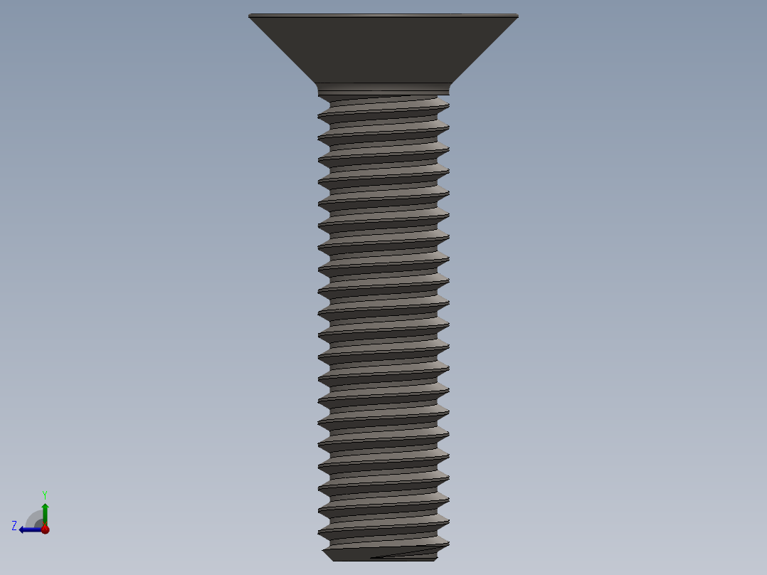 Screw_ISO_10642_M6x25_A2.SLDPRT右视图