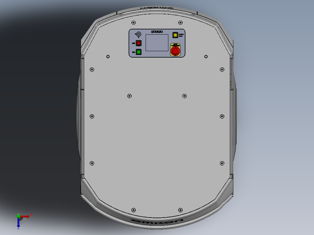 AGV小车造型俯视图