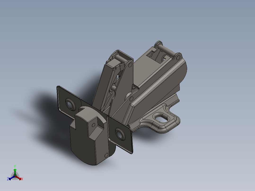 铰链、-铰链concealed-hinge-1正等轴测图