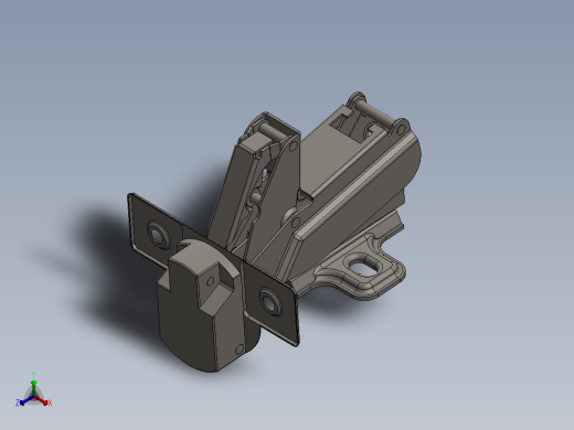 铰链、-铰链concealed-hinge-1正等轴测缩略图