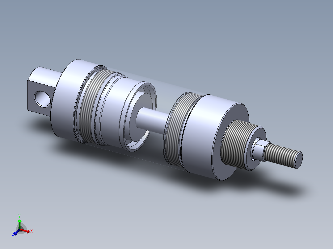 圆形气动缸 40x12x25.5 毫米