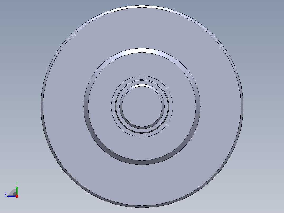 圆形气动缸 40x12x25.5 毫米右视图