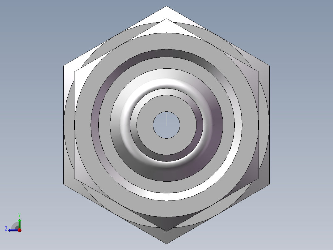 压力表接头-带螺母、7BD-04-14GDK+S右视图