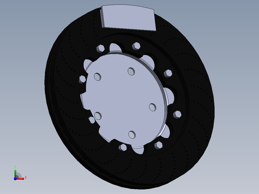 超级汽车刹车盘&amp;前视图