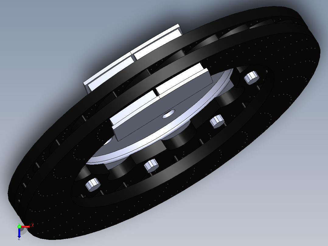 超级汽车刹车盘&amp;俯视图