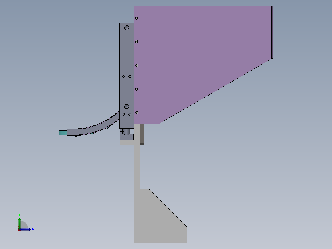 推板式供料机构左视图