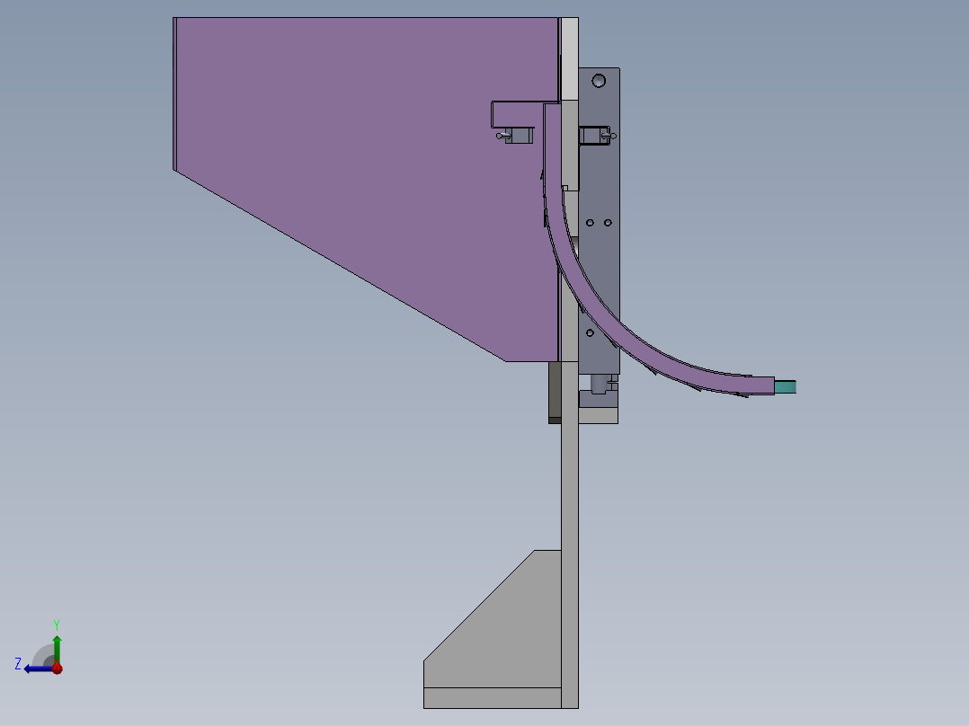 推板式供料机构右视图