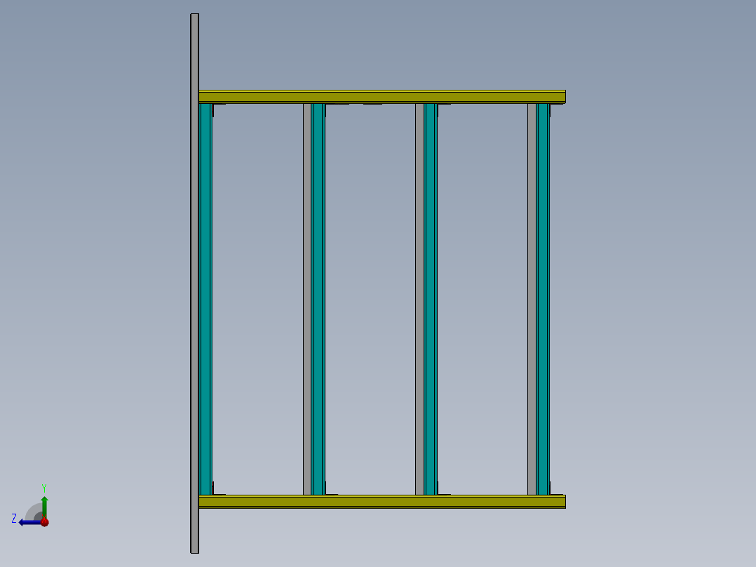 书桌  sw20右视图