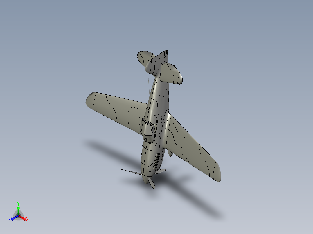 B2004831-P-40 鹰滩飞机