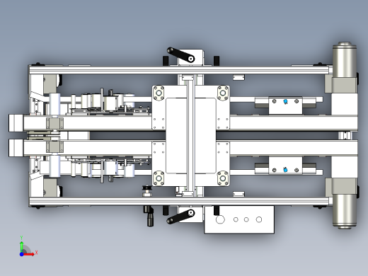 全自动角边封箱机（封箱子四角边的非标自动化设备）前视缩略图