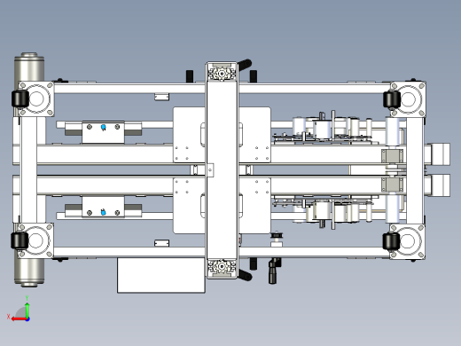 全自动角边封箱机（封箱子四角边的非标自动化设备）后视缩略图