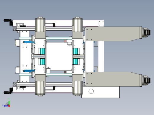 全自动角边封箱机（封箱子四角边的非标自动化设备）右视缩略图