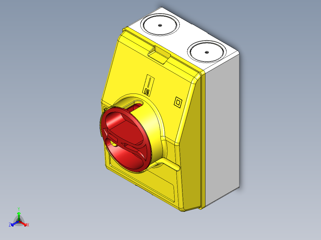 B2005221-BACO 可锁定断电开关 - 3 极主视图