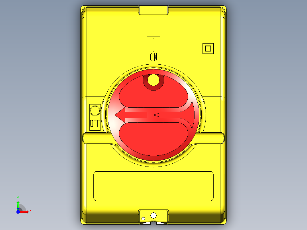B2005221-BACO 可锁定断电开关 - 3 极前视图