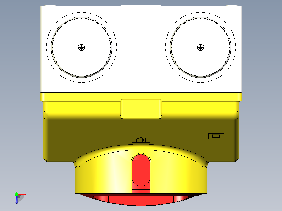 B2005221-BACO 可锁定断电开关 - 3 极俯视图
