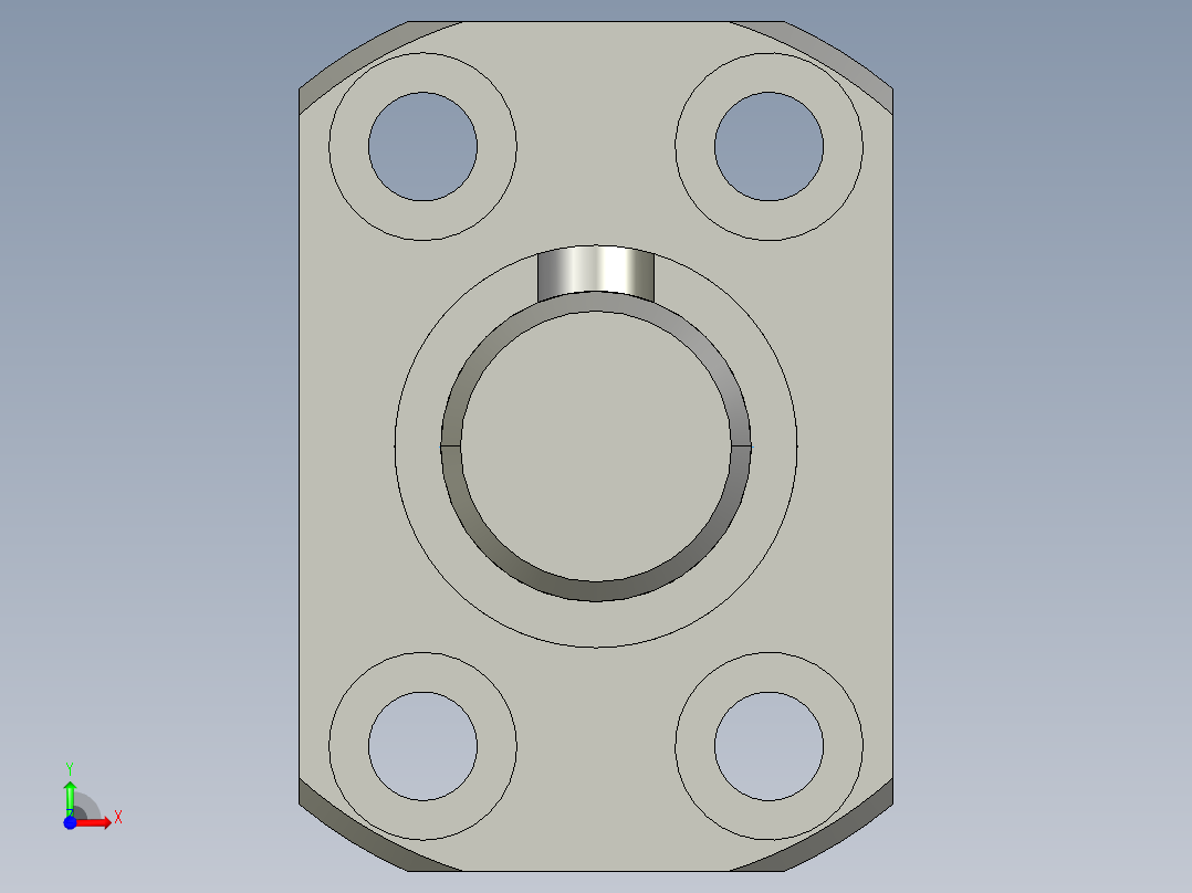 JF1602_5-4滚珠丝杆3D模型前视图