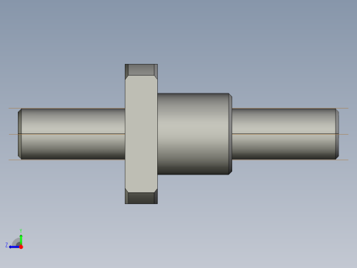 JF1602_5-4滚珠丝杆3D模型右视缩略图