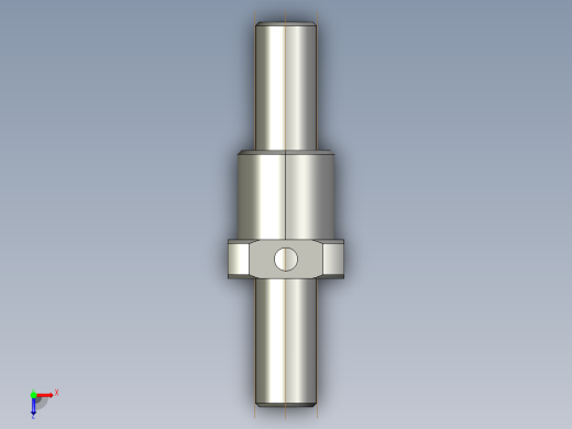 JF1602_5-4滚珠丝杆3D模型俯视缩略图