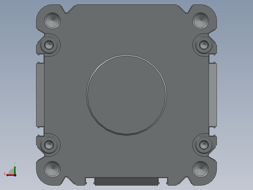 气缸直径125mm后视图