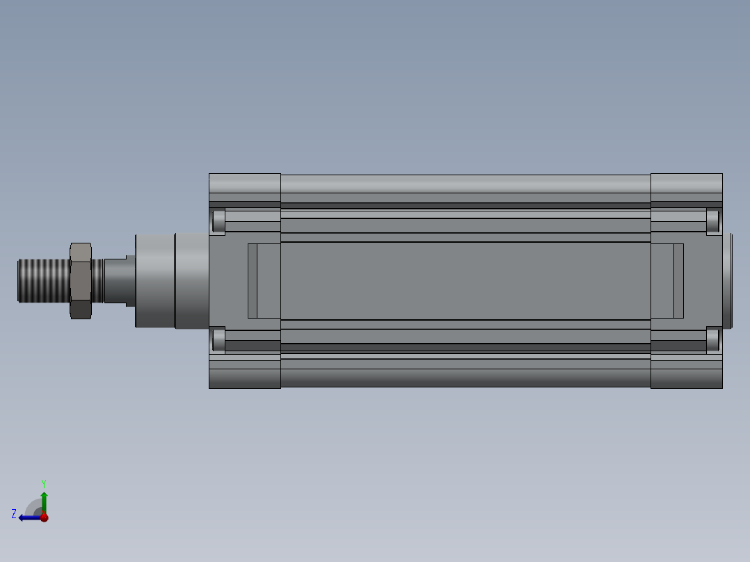 气缸直径125mm右视图