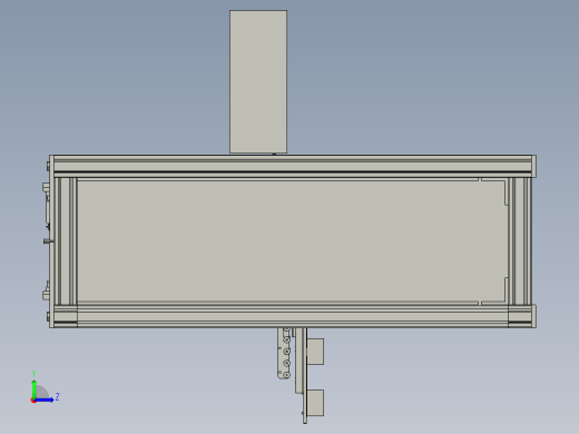 001--K双丝杆伸降机自动伸缩货叉_1左视缩略图
