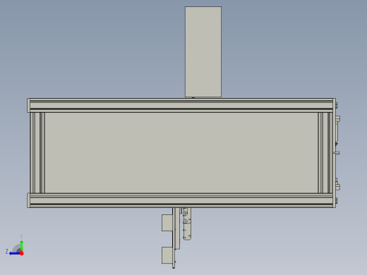 001--K双丝杆伸降机自动伸缩货叉_1右视缩略图