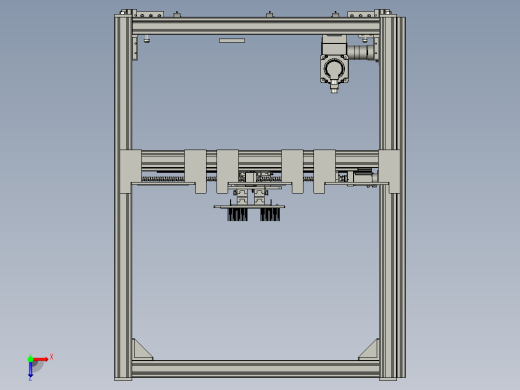 001--K双丝杆伸降机自动伸缩货叉_1俯视缩略图