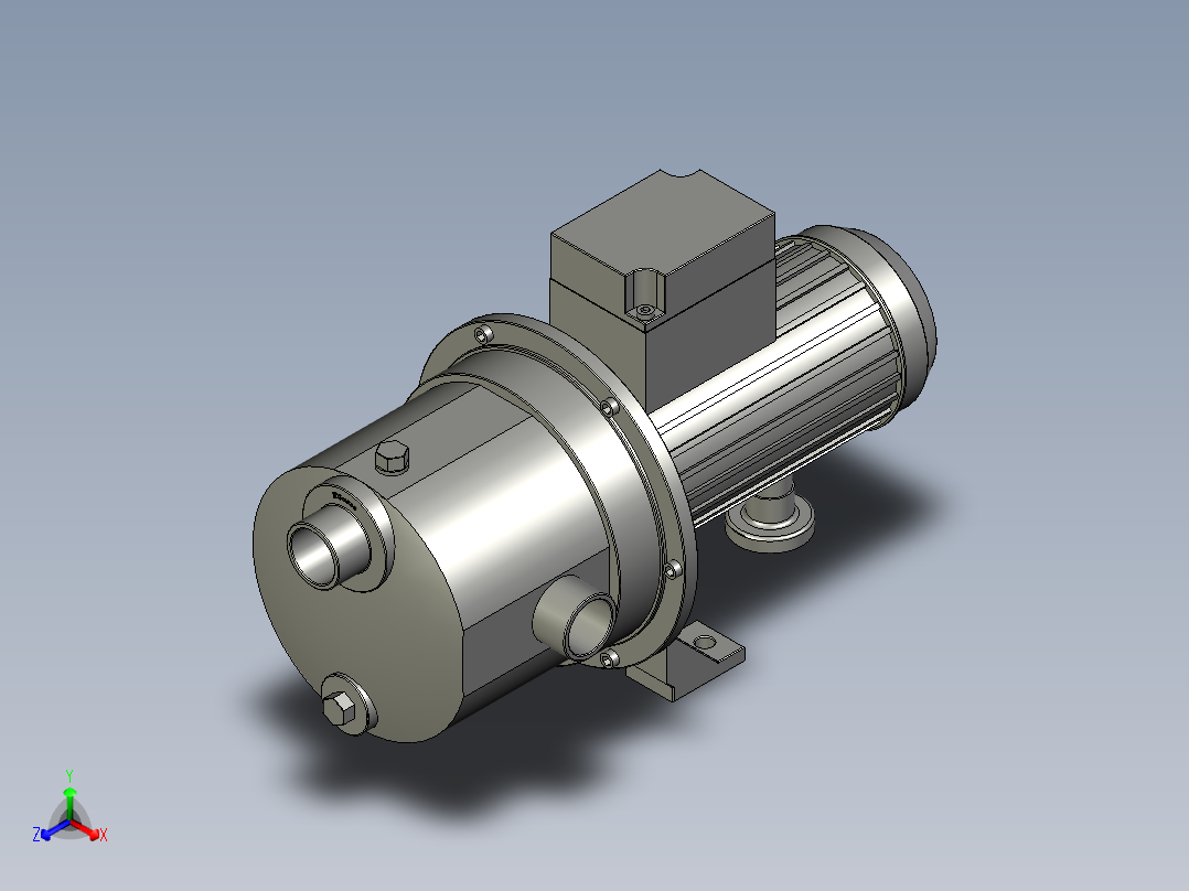 25WZB6-18增压泵正等轴测图