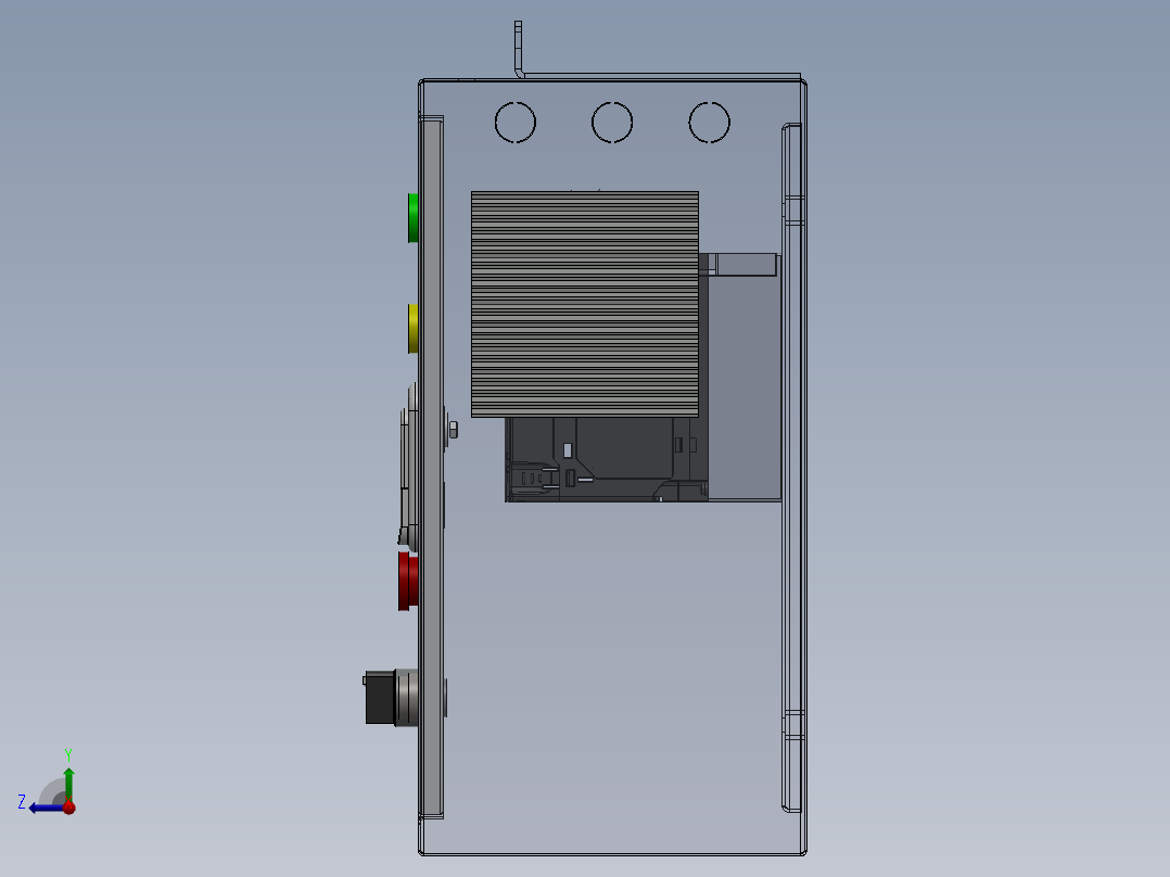 机柜控制 400x300x200右视图