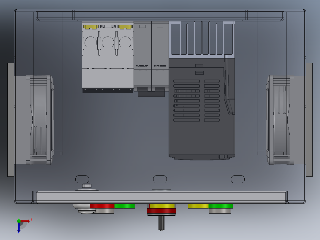 机柜控制 400x300x200俯视图