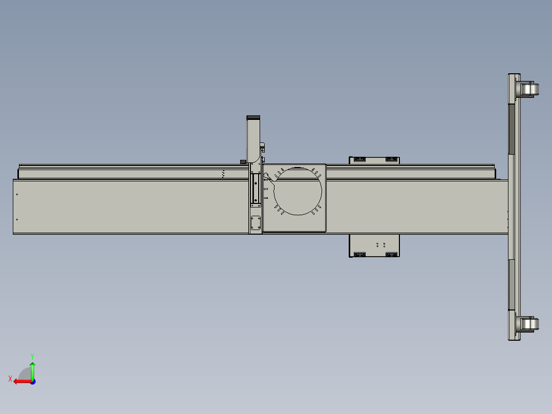 多方向X光成像系统后视图