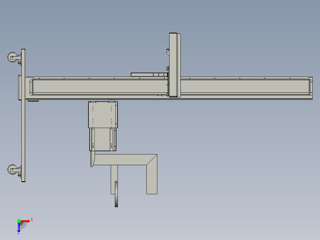 多方向X光成像系统俯视图