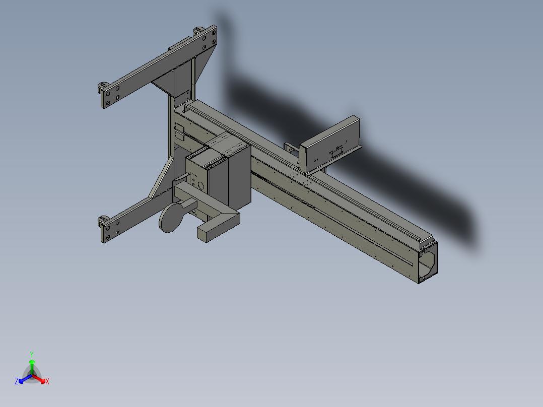 多方向X光成像系统正等轴测图