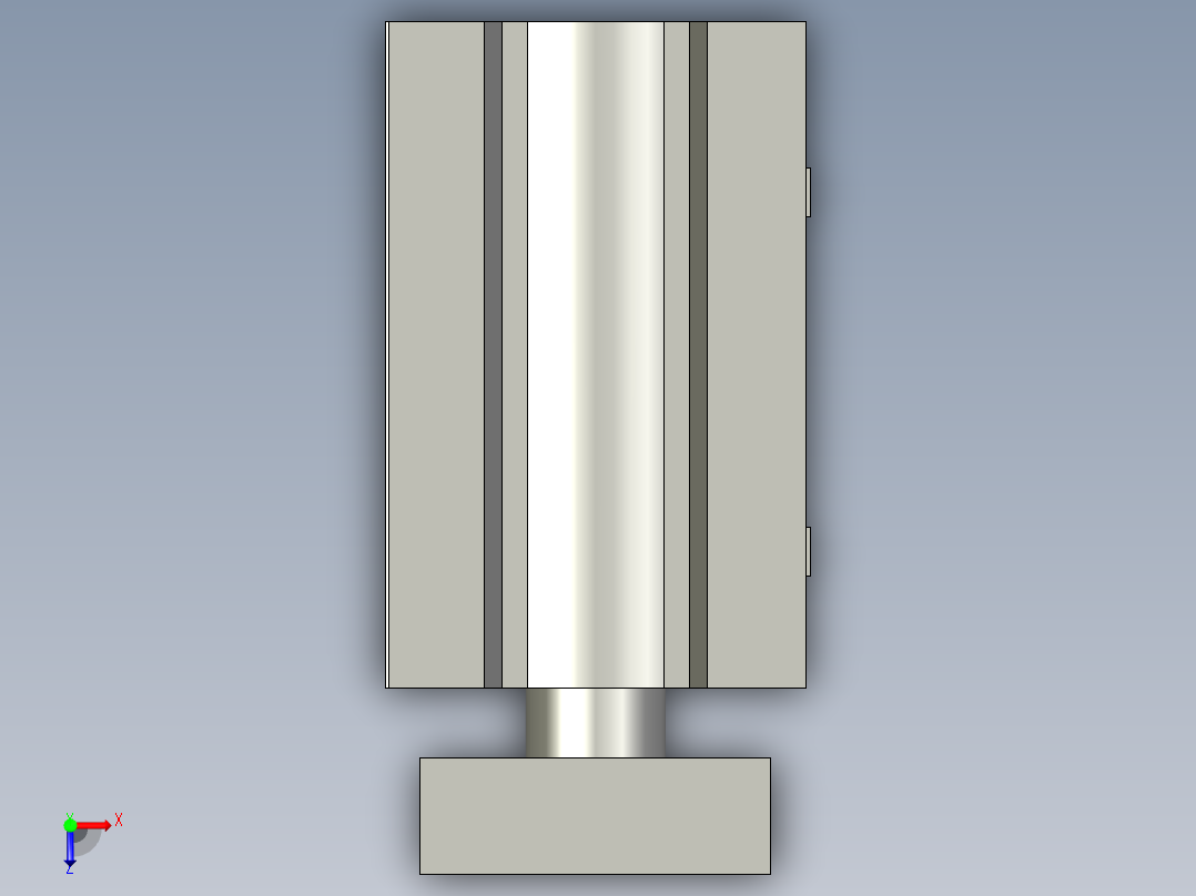 气缸MGPM20-20-M9NL俯视图