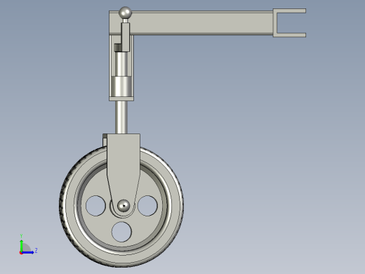 支撑轮装配左视缩略图