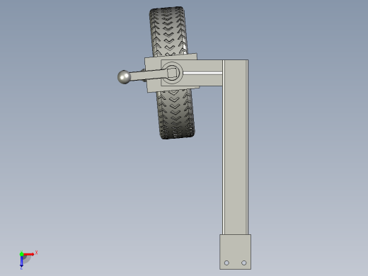 支撑轮装配俯视缩略图