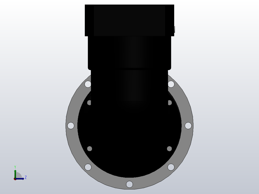 FADR-064-L1精密行星减速机[FADR064-7-P1]左视图