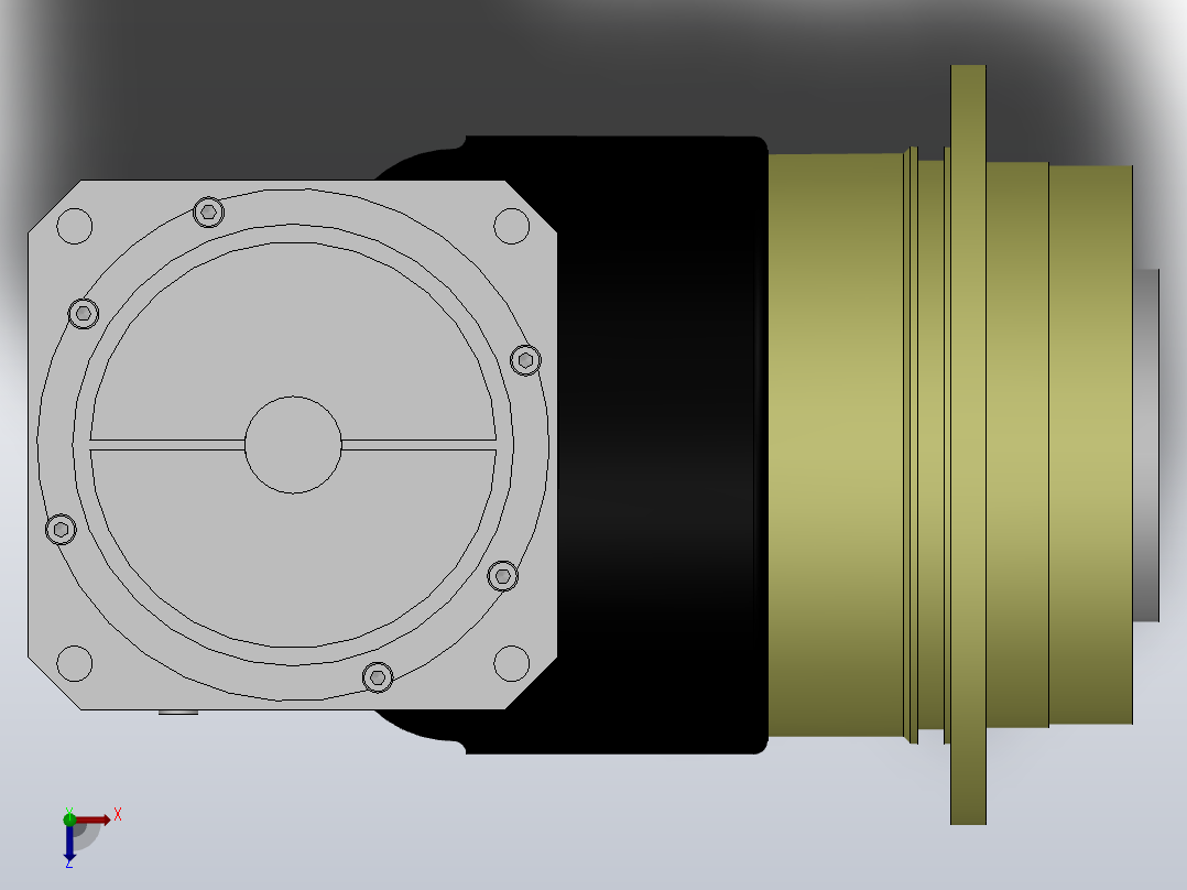 FADR-064-L1精密行星减速机[FADR064-7-P1]俯视图