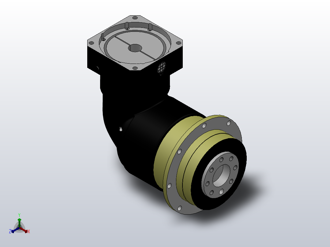 FADR-064-L1精密行星减速机[FADR064-7-P1]正等轴测图