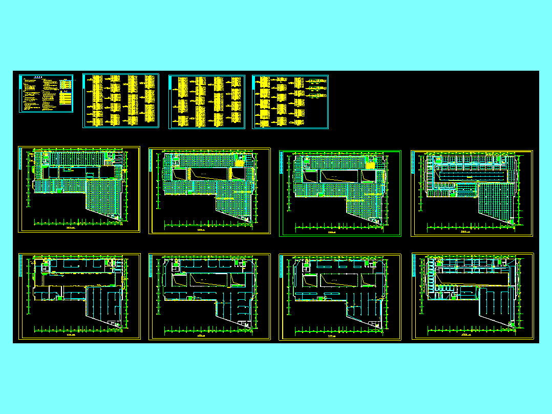 大型商场全套电气设计施工CAD图